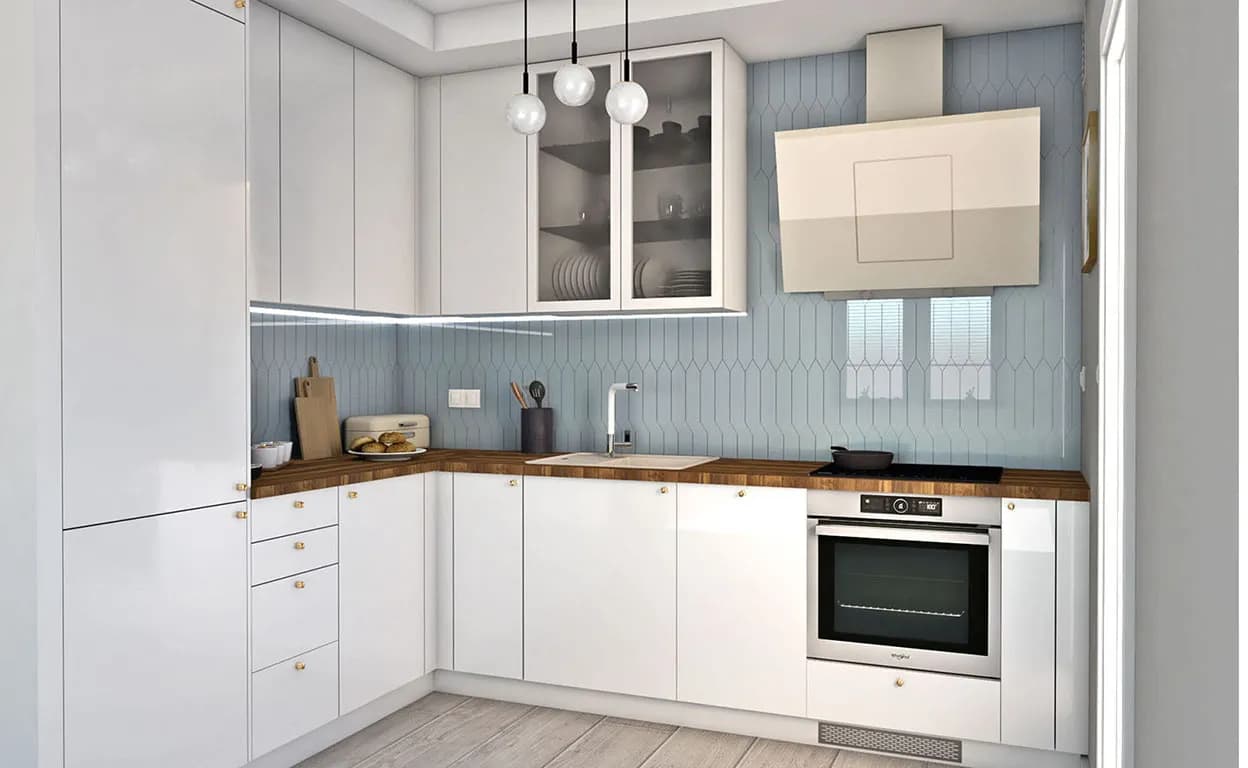 Jaki kolor ścian w kuchni do białych mebli, by uniknąć chaosu?